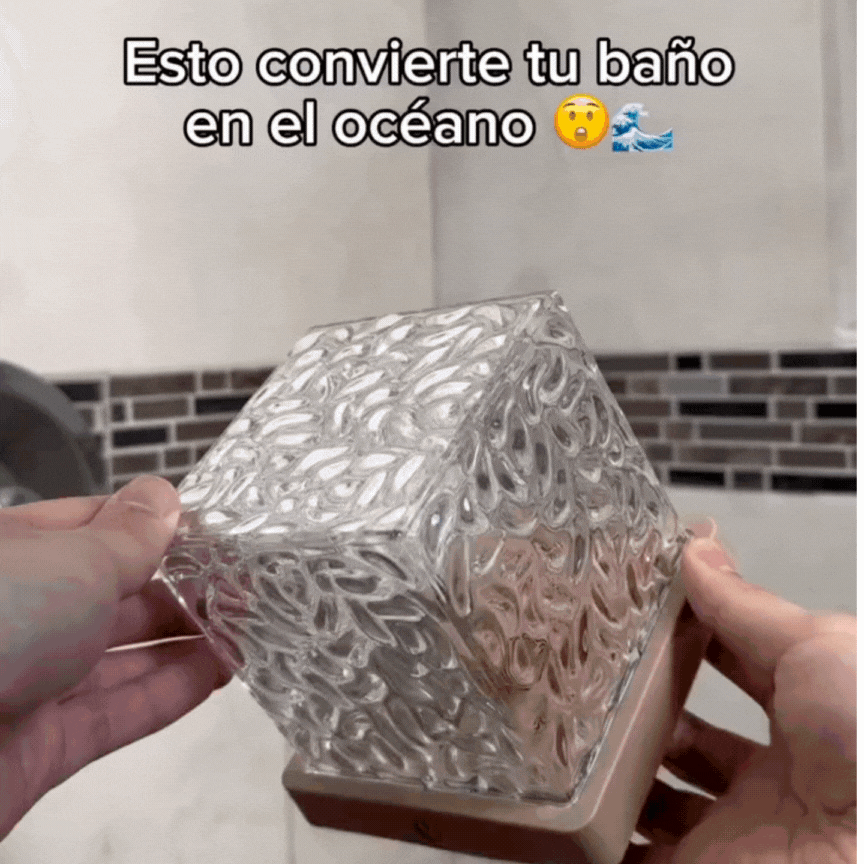 🌊 Lámpara Táctil de Luz Nocturna con Efecto de Llama Giratoria 🌟