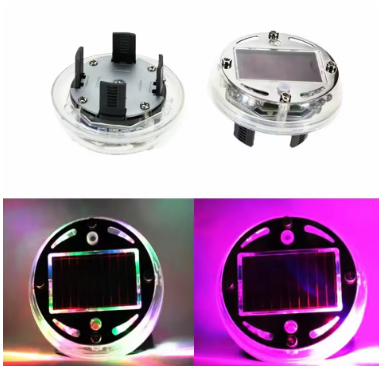 Luz led para Ruedas con Célula Solar RGB Intermitente (4 PCS )