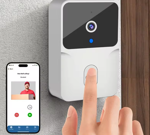 Timbre Portátil Inteligente con Cámara y Sonido