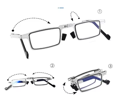 Gafas de Lectura Plegables HD Anti-Luz Azul