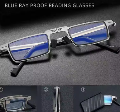 Gafas de Lectura Plegables HD Anti-Luz Azul