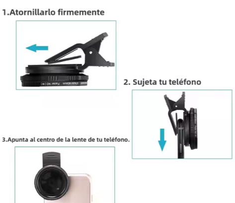 Lente Teleobjetivo Compacta y Ligera para Teléfonos