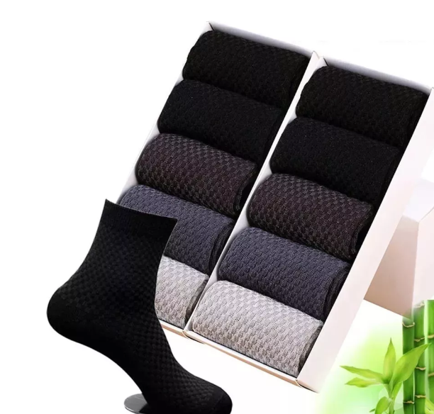 Calcetines Clásicos de Fibra de Bambú (10pars)