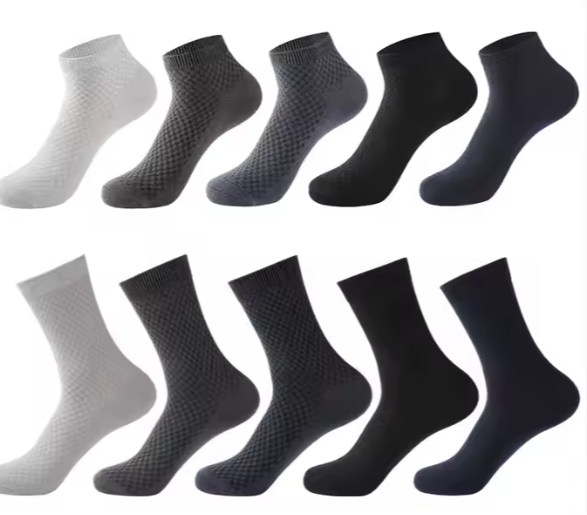 Calcetines Clásicos de Fibra de Bambú (10pars)