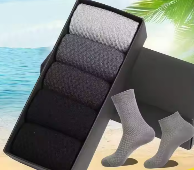 Calcetines Clásicos de Fibra de Bambú (10pars)